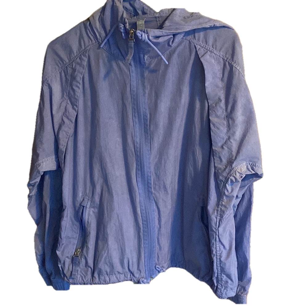 Athleta Expedition Hike Packable Nylon Jacket Purple Periwinkle Size XS